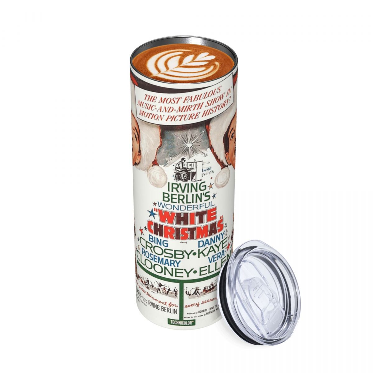 Tumbler 20Oz White - White Christmas - Bing Crosby, Danny